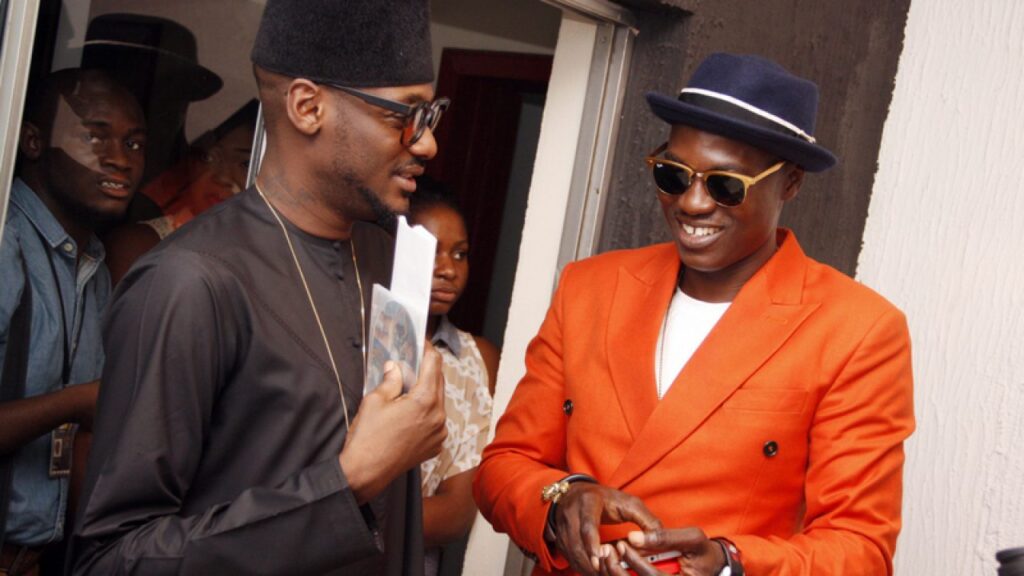 2Baba, Idibia and  3 others visit Sound Sultan's grave