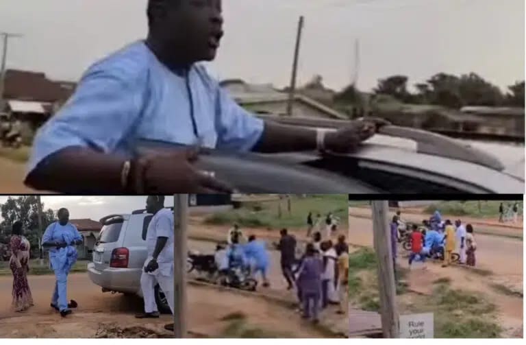 Nollywood actor Ogogo was caught fighting in Ilaro (video)