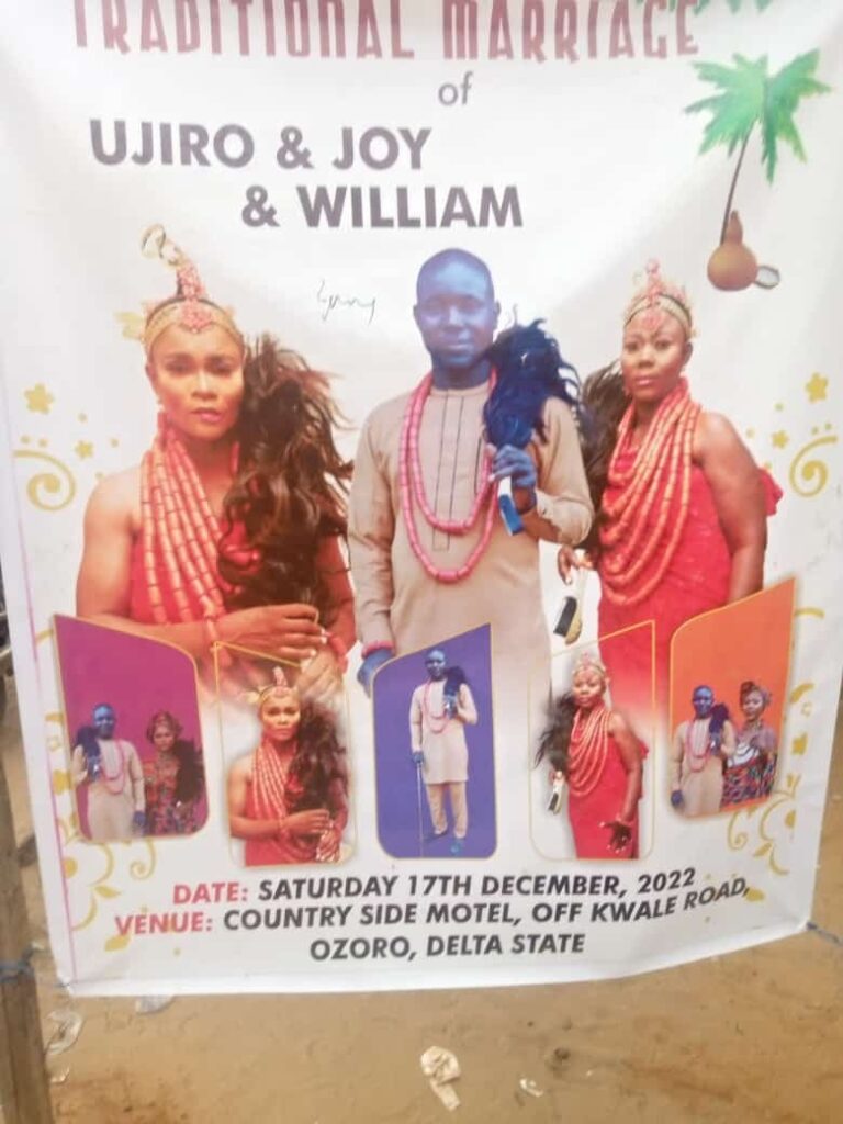 A Man Marries Two Wives Same Day in Delta (Photos)