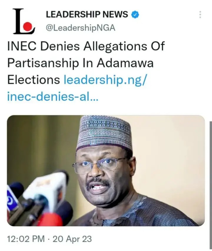 Today's Headlines: INEC Denies Allegations Of Partisanship In Adamawa Elections; NATO Chief Makes First Visit To Kyiv Since Russian Invasion || 3 More Headlines