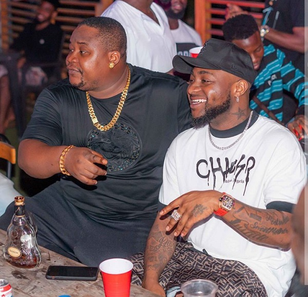 Davido chilling with Chiefpriest after long time been