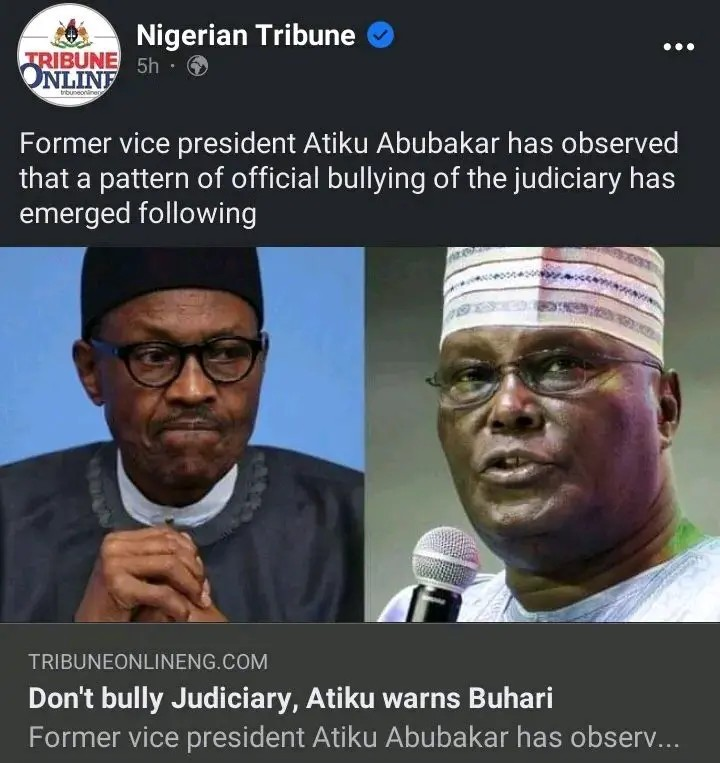 Today's Headlines: Nigeria lost for not having Osinbajo as President - Sanusi, Don’t Bully Judiciary, Atiku Warns Buhari