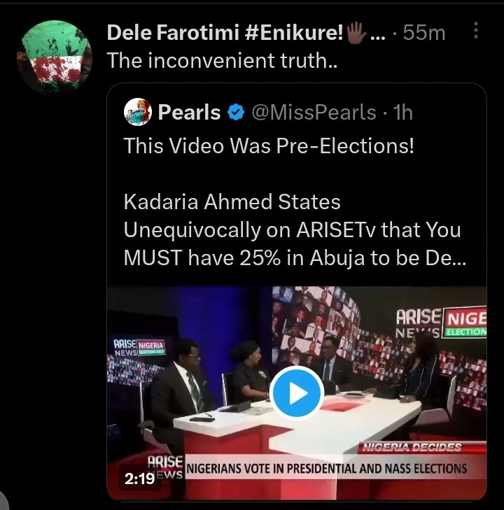 Dele Farotimi Reacts After Kadaria Ahmed Said Without 25% In Abuja , There will Be A Problem