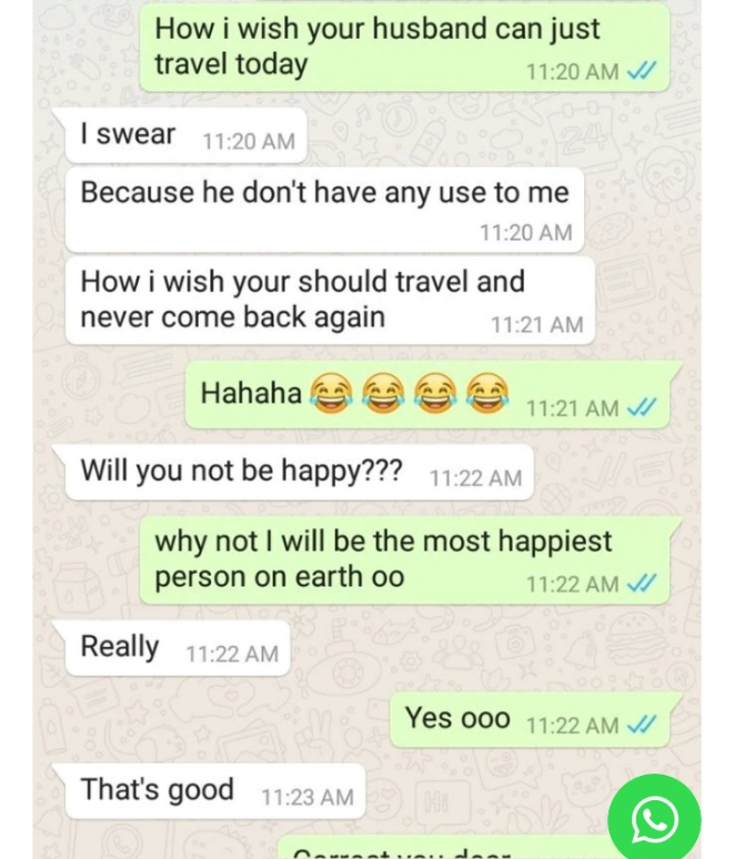 Nigerian Man Left In Tears After seeing His wife’s chat with her boss (Screenshots)