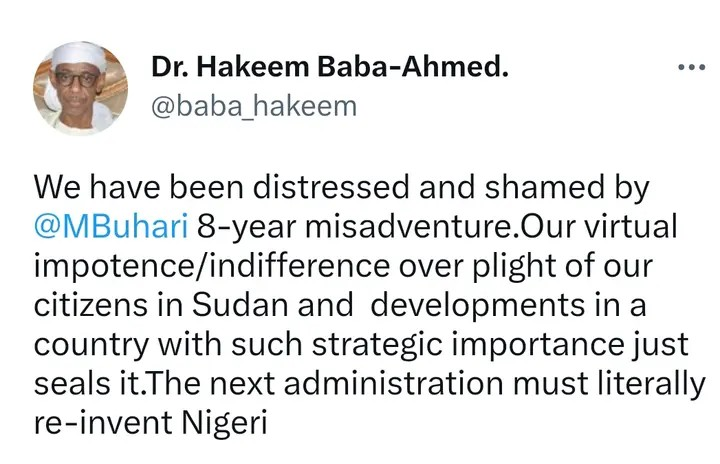 Hakeem Baba-Ahmed: We have been distressed and shamed by Buhari 8-year misadventure