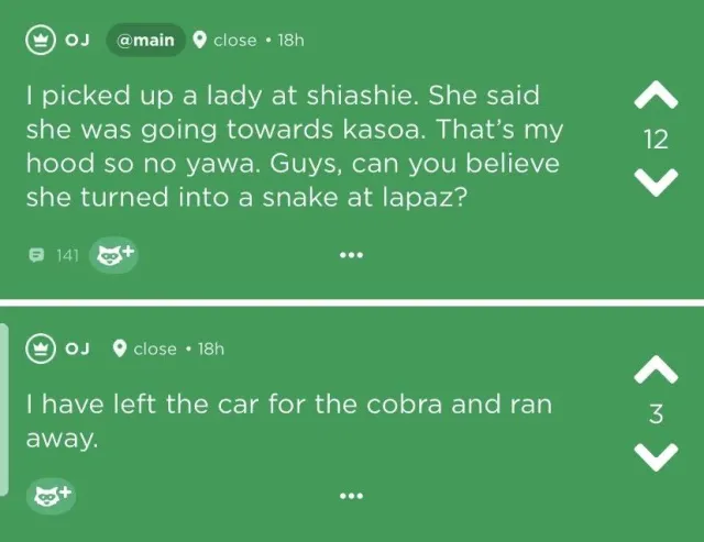 “Hookup girl I picked turned into a giant snake inside my car” – Nigerian Man shocking video