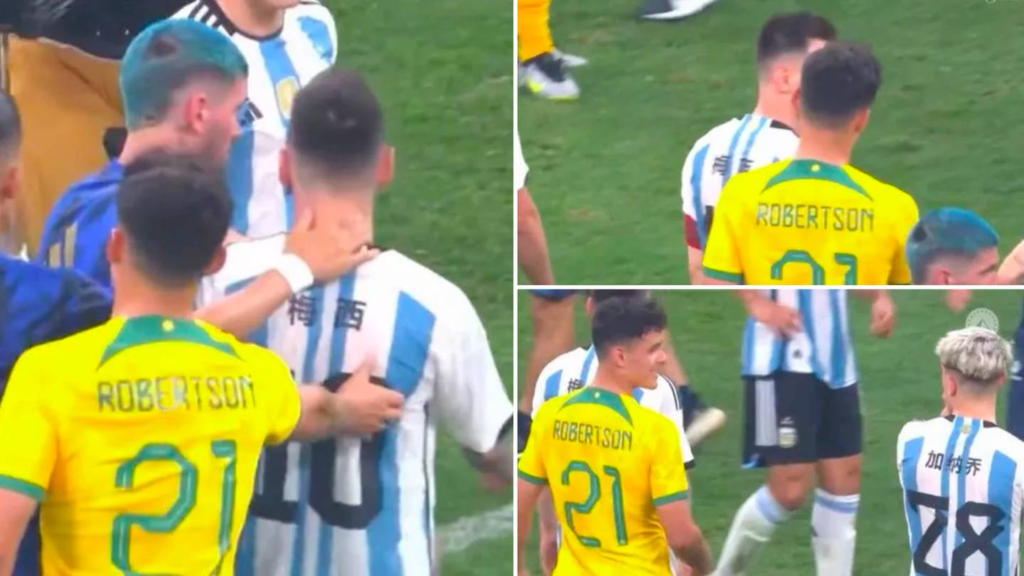 Lionel Messi brutally Ignores Man City's youngster after Argentina wins over Australia, so painful to watch