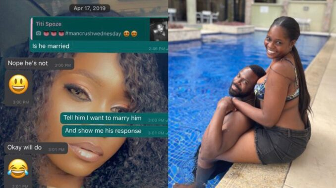 Nigerian Lady ‘shoots her shot’ at a man she saw on someone’s status and they are now married (photos)