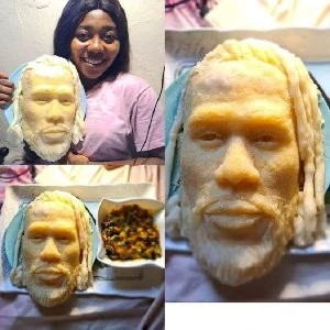 Eba portrait of Burna Boy Made by a lady wows social media, attracts mixed reactions