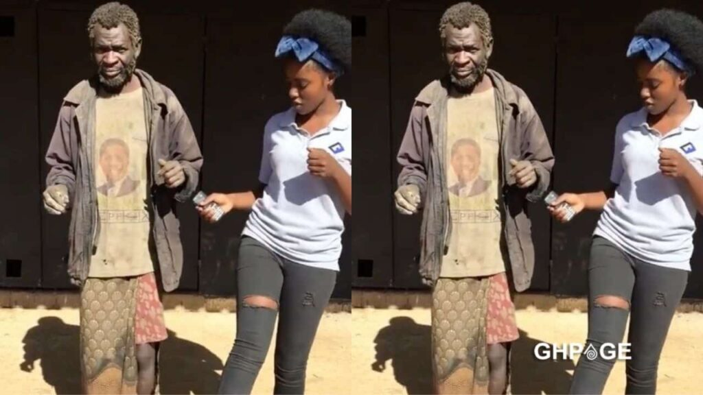 Nigerian Lady proudly shows her mentally challenged father to the whole world (Video)