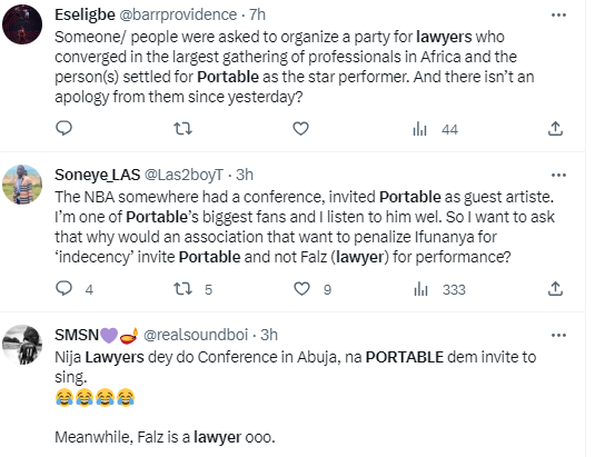 Reactions Trail as Portable performs at Nigerian Bar Association's (NBA) conference party (videos)