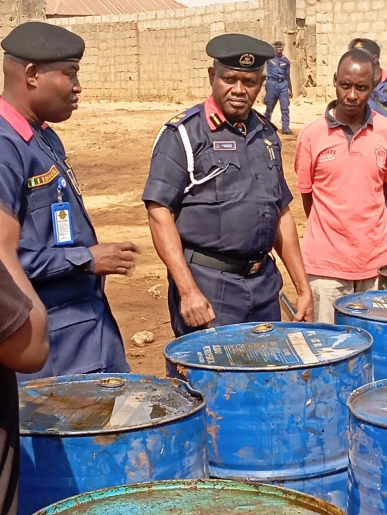 NSCDC nabs four suspects for operating illegal oil refinery