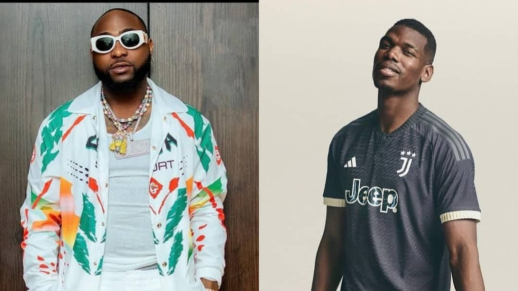 Davido links up with Paul Pogba, others in spain